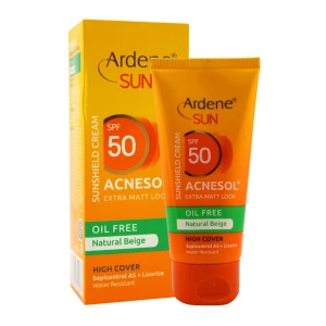 کرم ضد آفتاب SPF50 فاقد چربی رنگی آکنه سول آردن سان